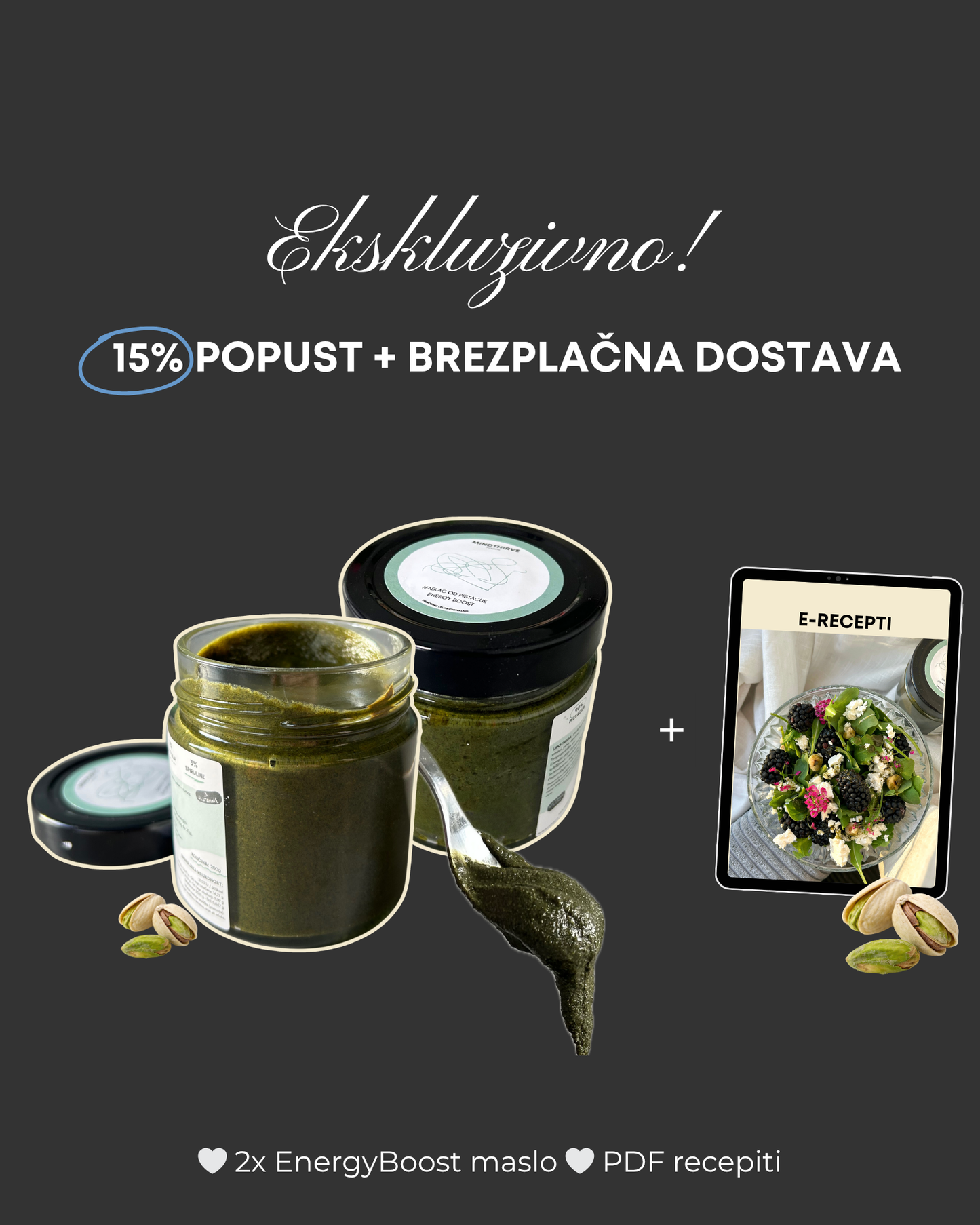 EnergyBoost Pistacijeva pasta - Exclusive